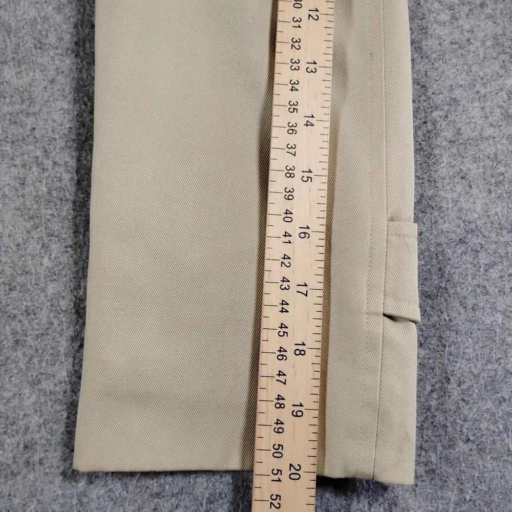 VTG Burberrys England Lane Crawford Beige Trench Coat Wool Liner Womens 6 Petite - Picture 14 of 16